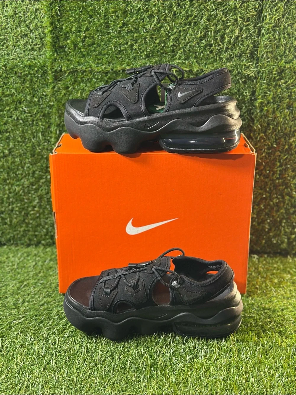 NIKE WOMENS AIR MAX KOKO SANDAL, SIZE 6 WOMENS, COLOR: BLACK/ BLACK-ANTHRACITE
